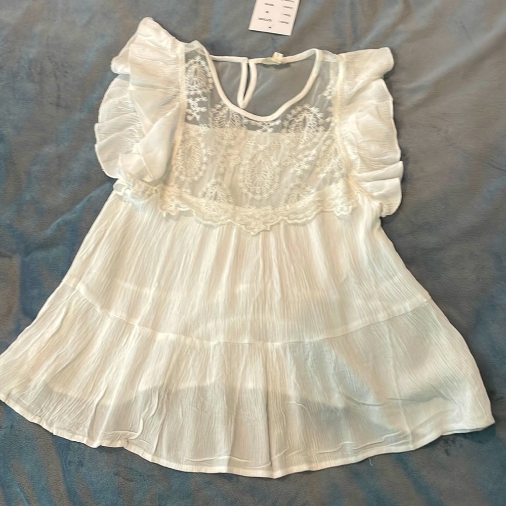 White Rebellion Top Size M